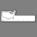 6" Ruler W/ United States of America (Outline)